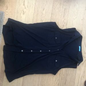 Dark blue J. McLaughlin colored sleeveless shirt